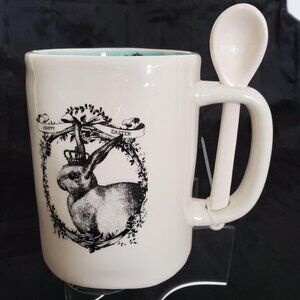 Easter Rabbit Mug Ceramic Spoon Arlington Designs Coco Coffee 20 oz Capacity NEW